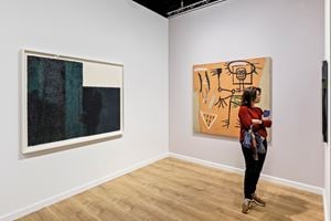 Richard Serra and Jean-Michel Basquiat, <a href='/art-galleries/gagosian-gallery/' target='_blank'>Gagosian</a>, Art Basel Miami Beach (5–8 December 2019). Courtesy Ocula. Photo: Charles Roussel.